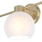 Westinghouse Fixture Wall 60W 3-Light Dorney Champagne Brass Frosted Glassobe Glass 6127700 - alternate 3